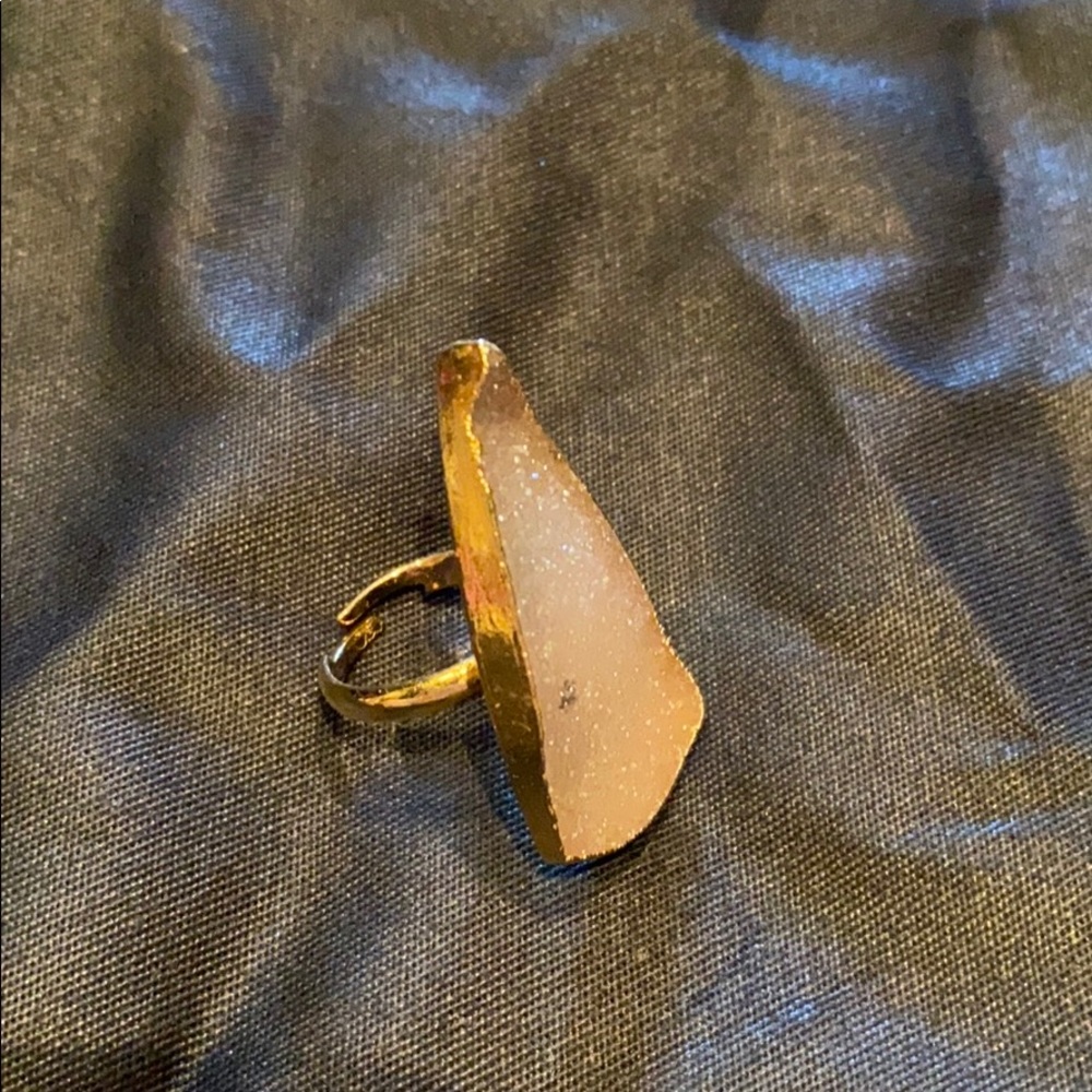 Charlene K druzy adjustable ring